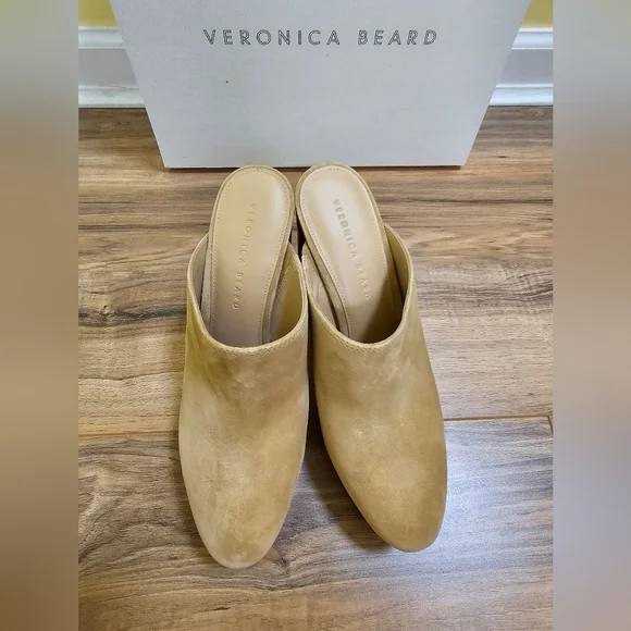 Veronica Beard Maren Suede Platform Mules, size US 9.5 - Picture 2 of 11
